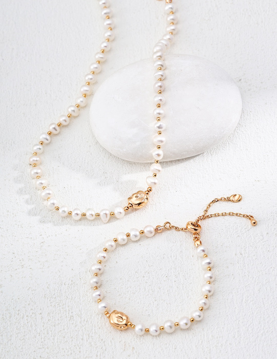 S925 Silver Natural Pearl Necklace