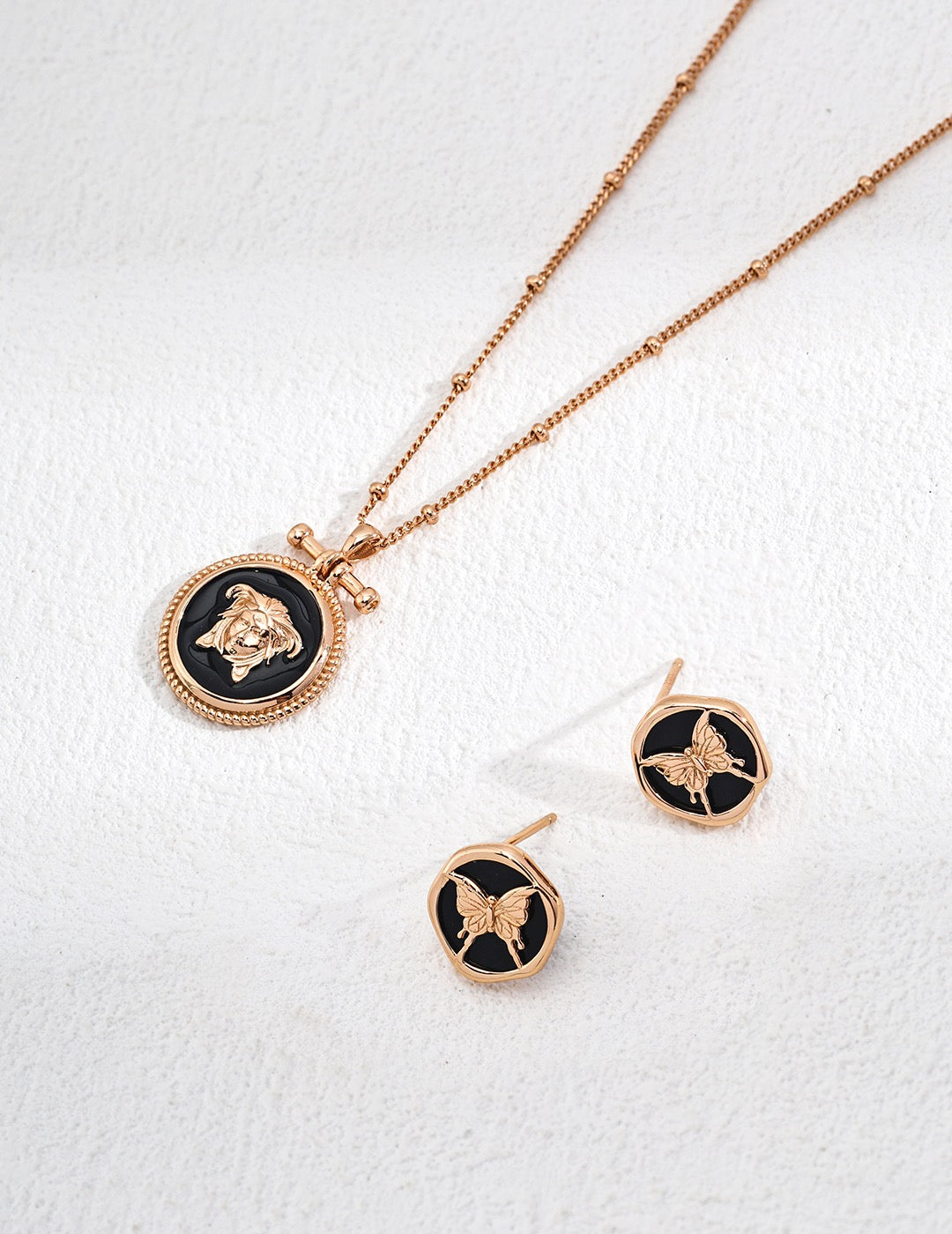 S925 Silver Enamel Pendant Necklace