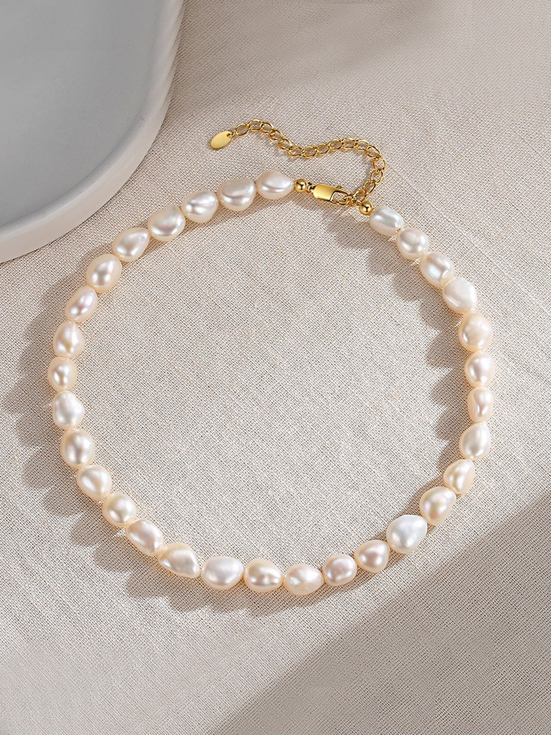 Sterling Silver Baroque Pearl Bracelet – Vintage Gold