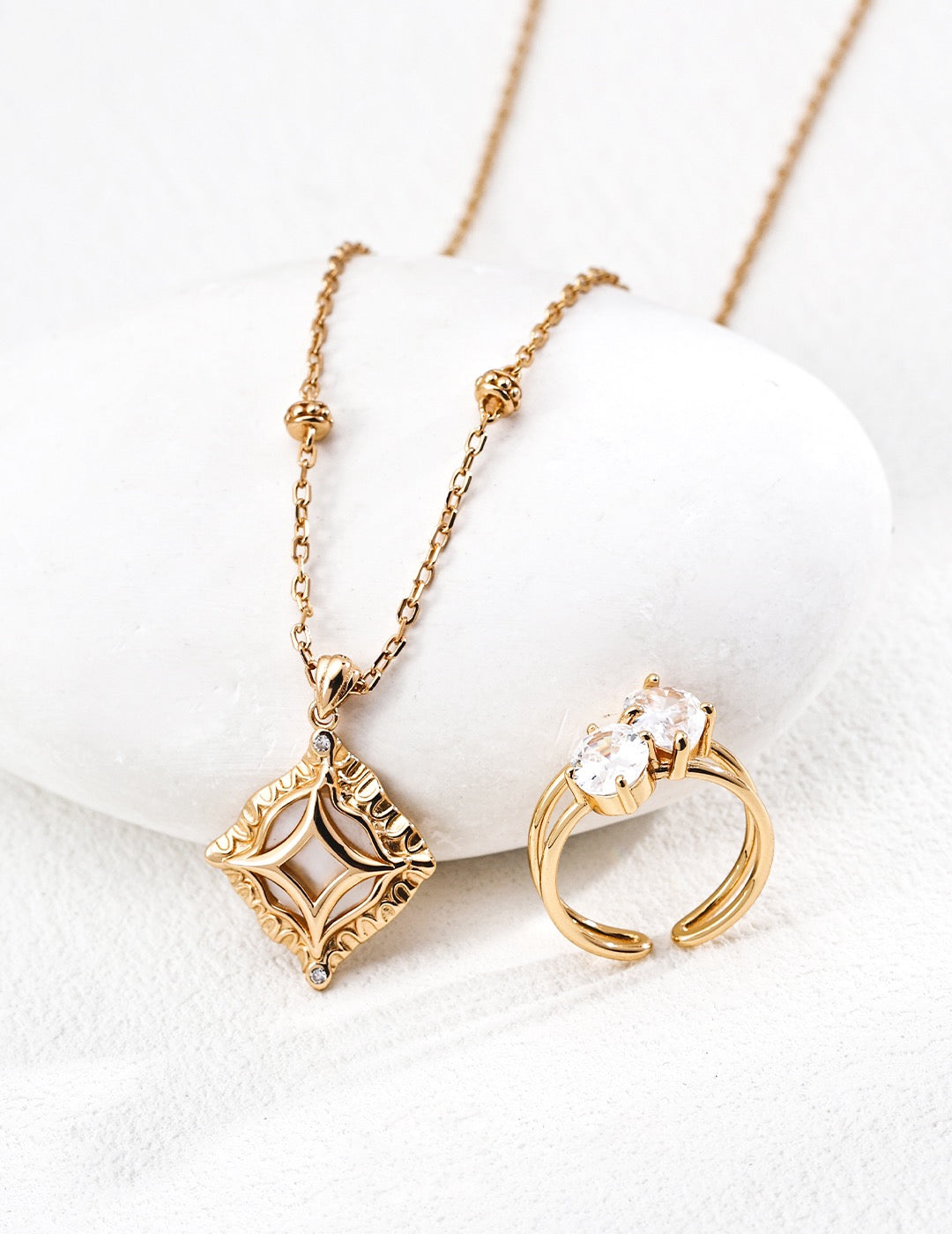 S925 Silver Minimalist Adjustable Zircon Ring