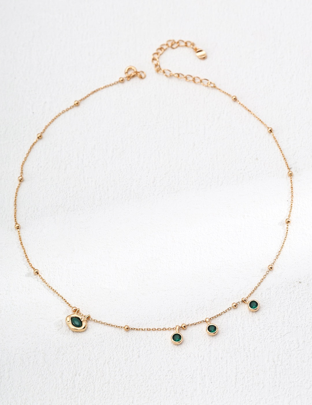 S925 Silver Malachite Necklace