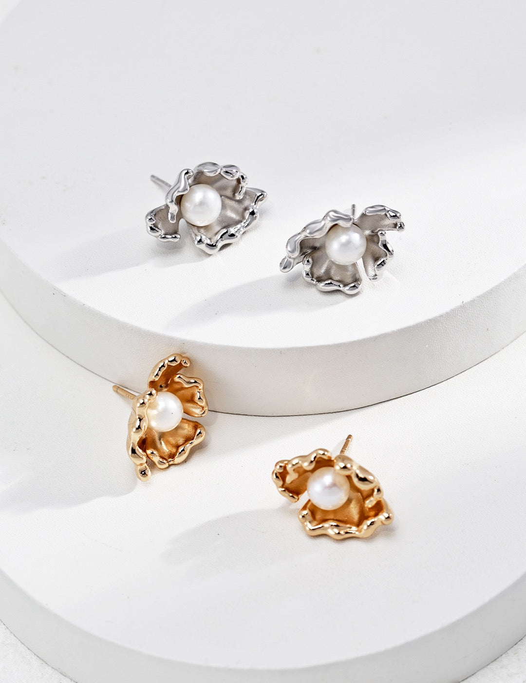 S925 Silver Natural Pearl Earrings