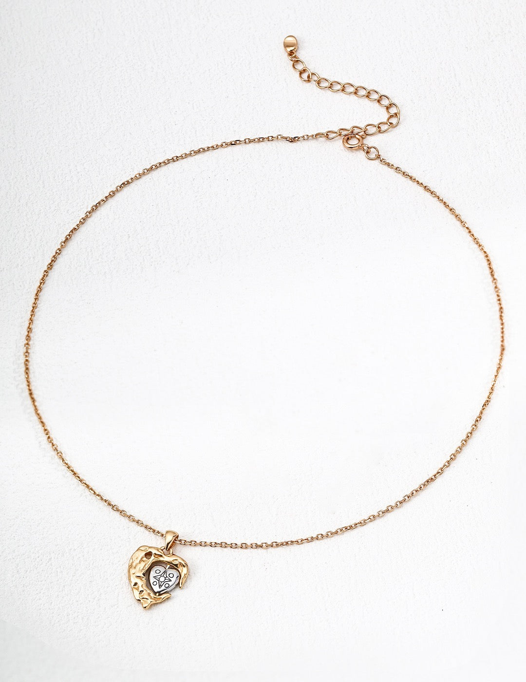 S925 Sterling Sliver heart pendant necklace