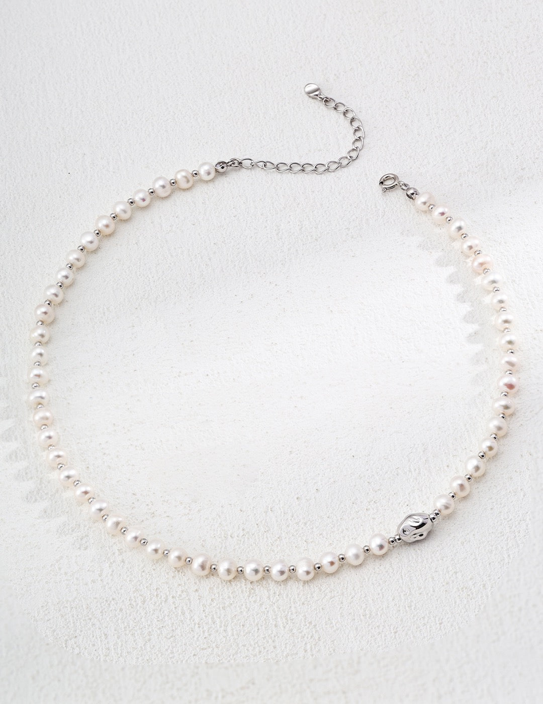 S925 Silver Natural Pearl Necklace