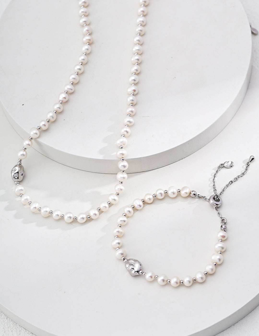 S925 Silver Natural Pearl Necklace