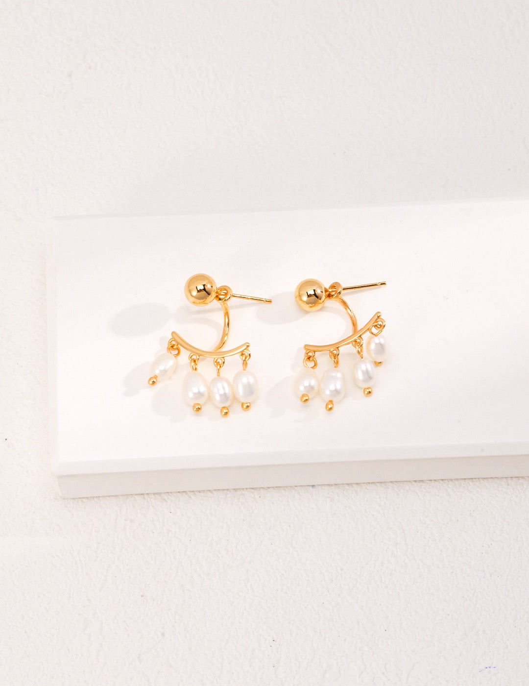 S925 Silver Natural Pearl Earrings(Convertible)