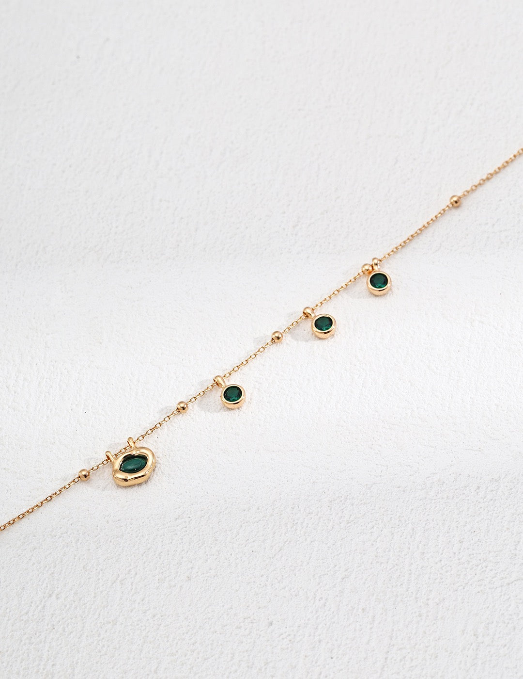 S925 Silver Malachite Necklace