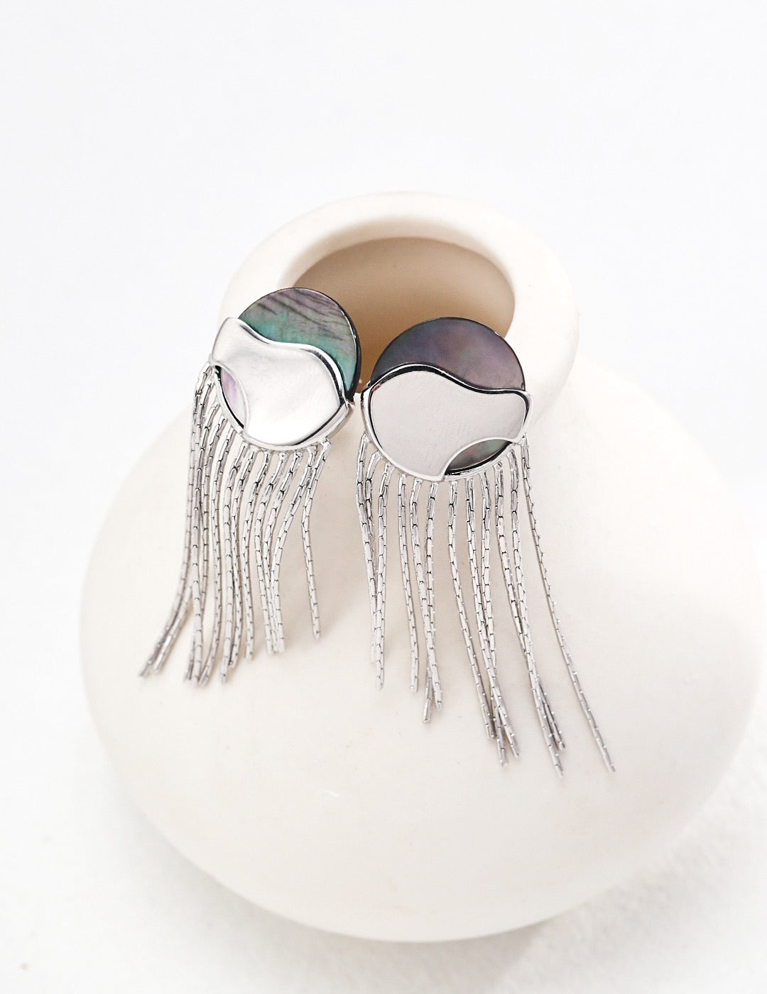 S925 Silver Minimalist Shell Earrings