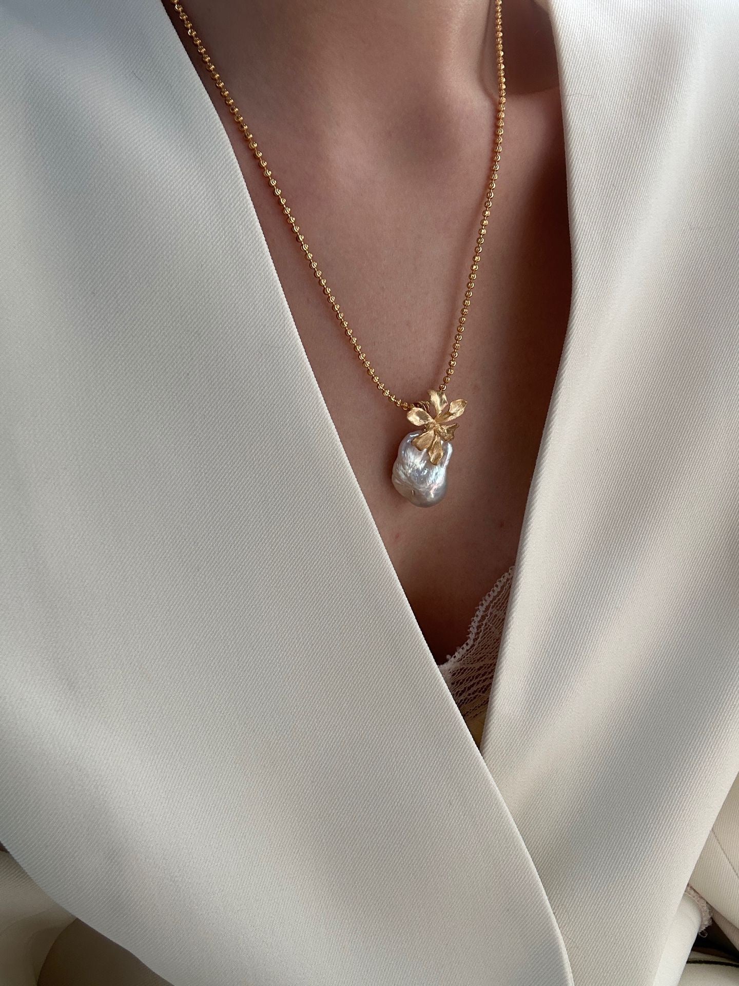 S925 Sterling Silver “Fortune Blossom” Pendant Necklace