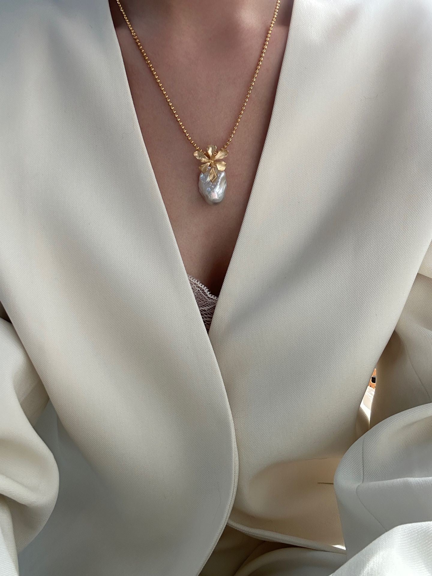 S925 Sterling Silver “Fortune Blossom” Pendant Necklace