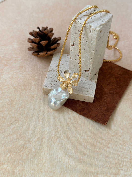 S925 Sterling Silver “Fortune Blossom” Pendant Necklace