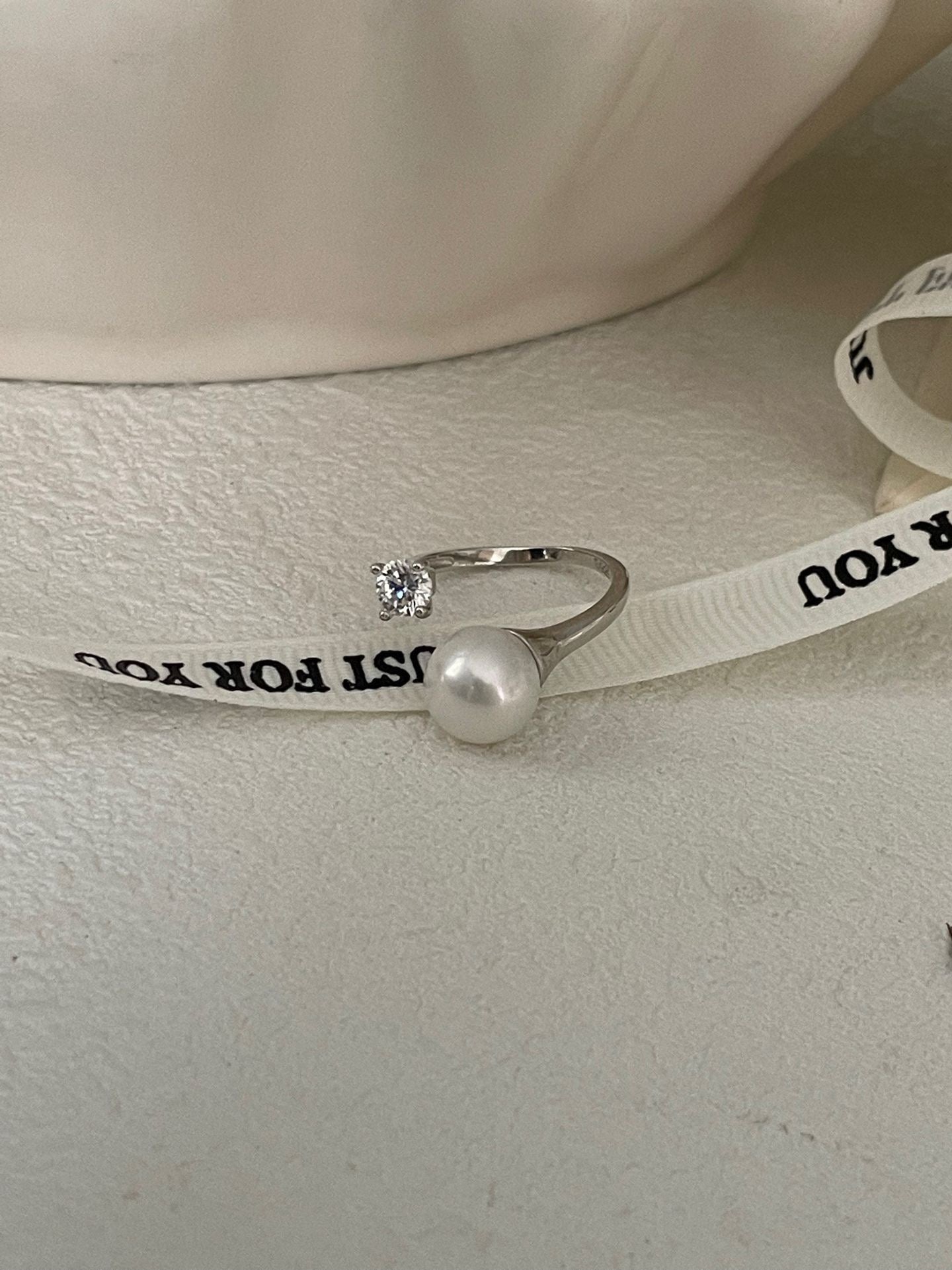 S925 Silver Freshwater Pearls Ring