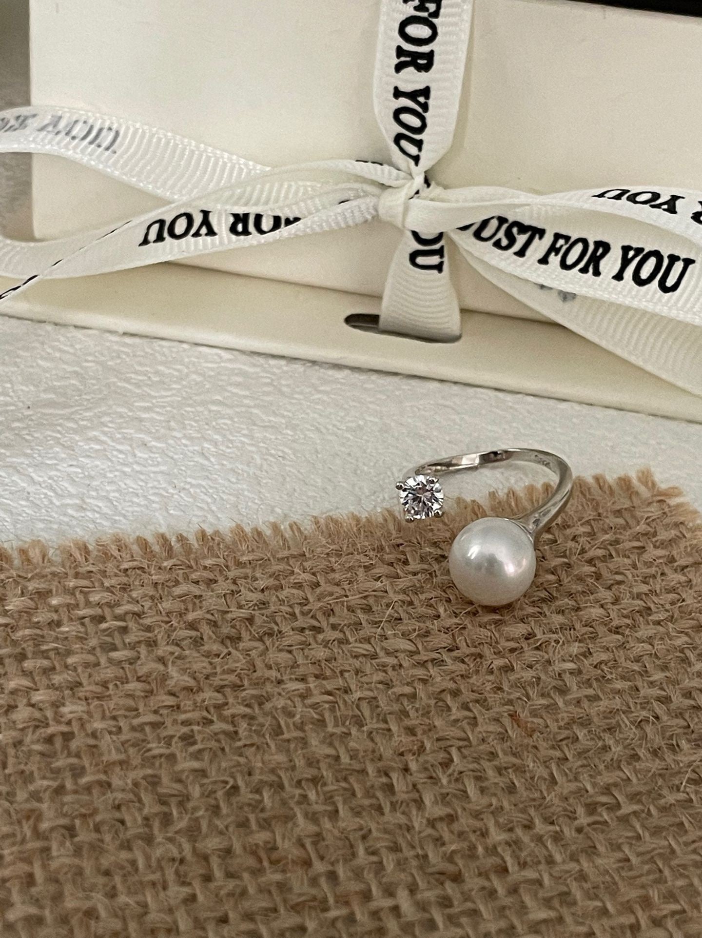 S925 Silver Freshwater Pearls Ring