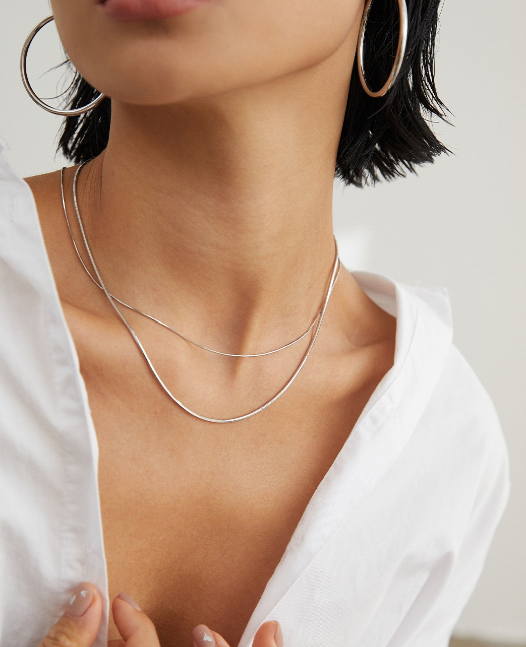 S925 Sterling Silver Snake Chain Necklace