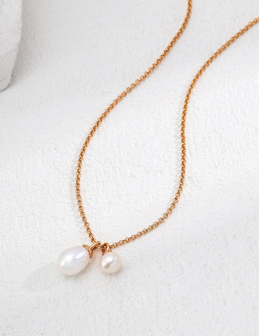 S925 Silver Natural Pearl Necklace