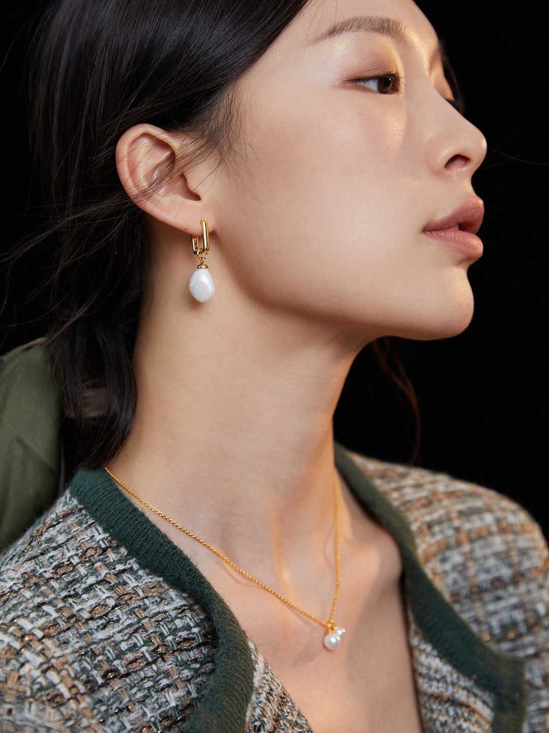 S925 Silver Natural Pearl Necklace