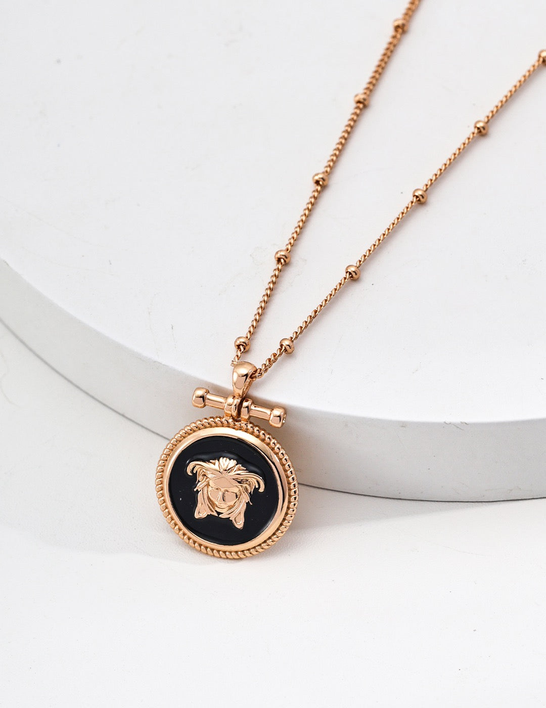 S925 Silver Enamel Pendant Necklace