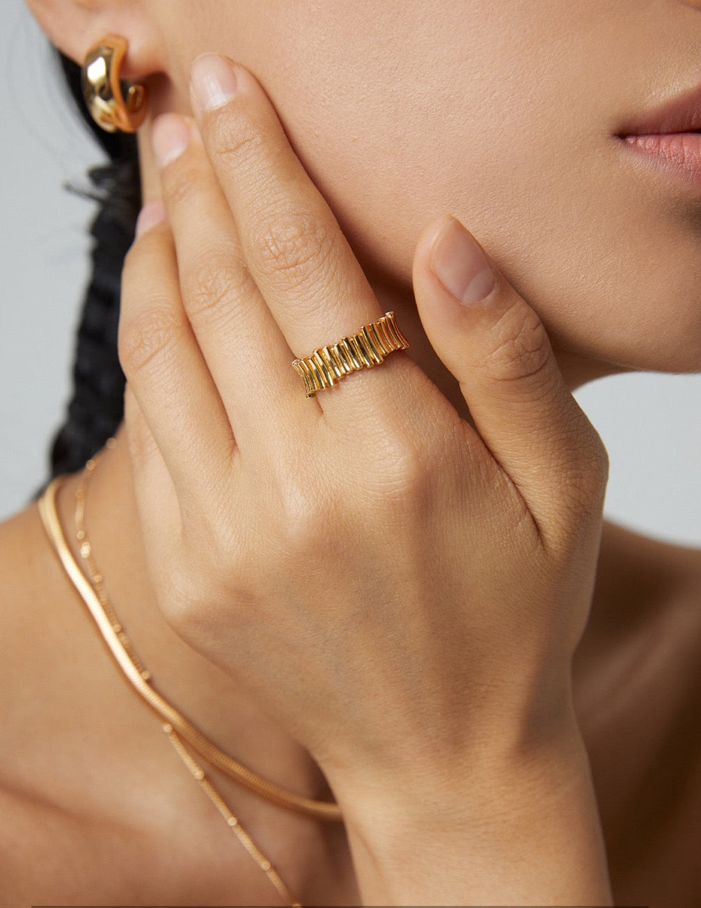 S925 Silver Minimalist Adjustable Ring