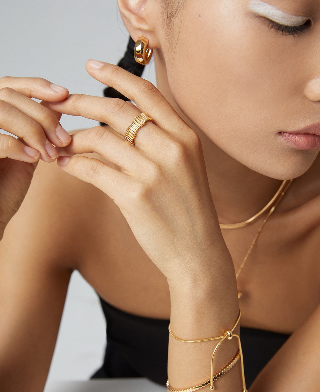 S925 Silver Minimalist Adjustable Ring