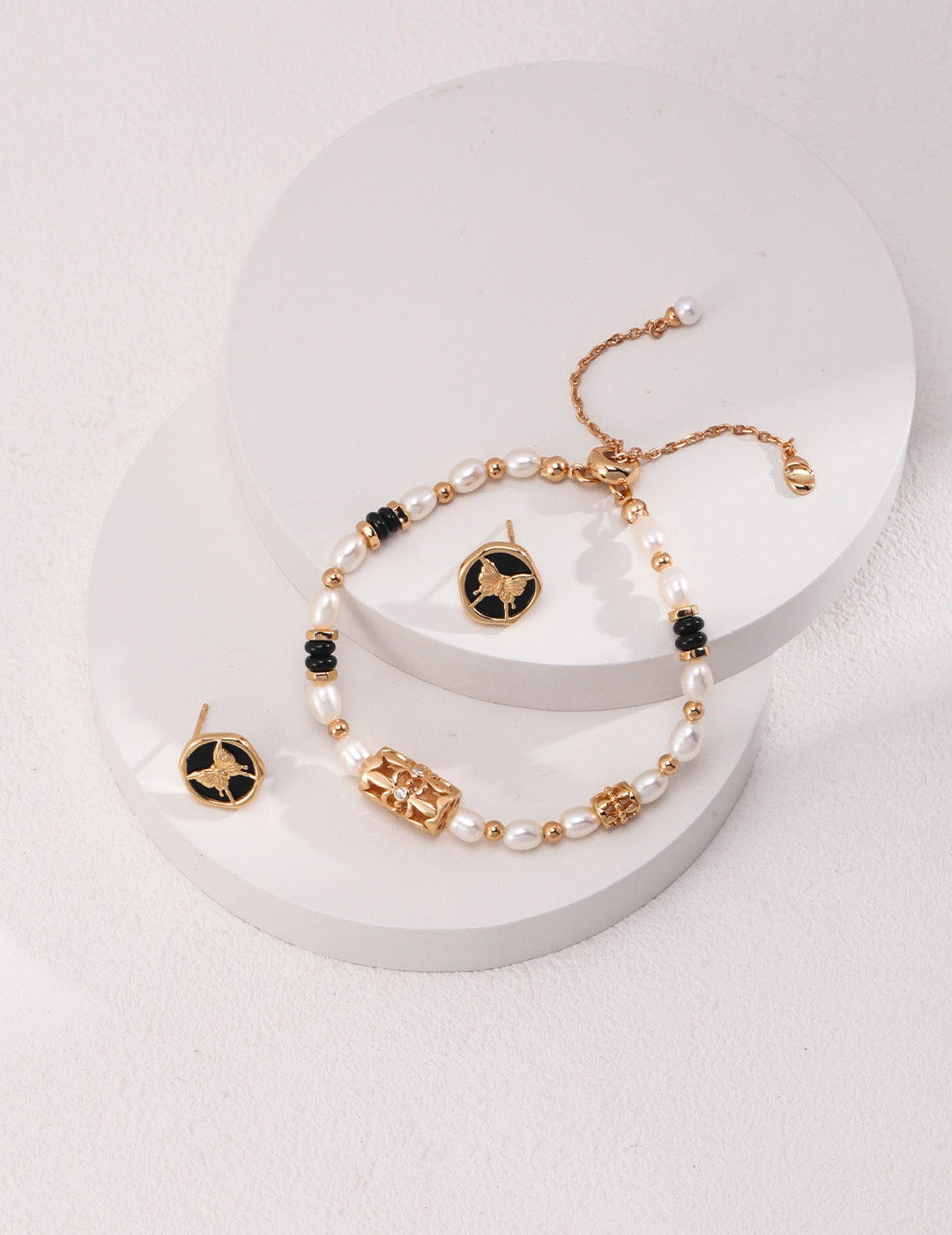 Sterling Silver Black Onyx Stud Earrings