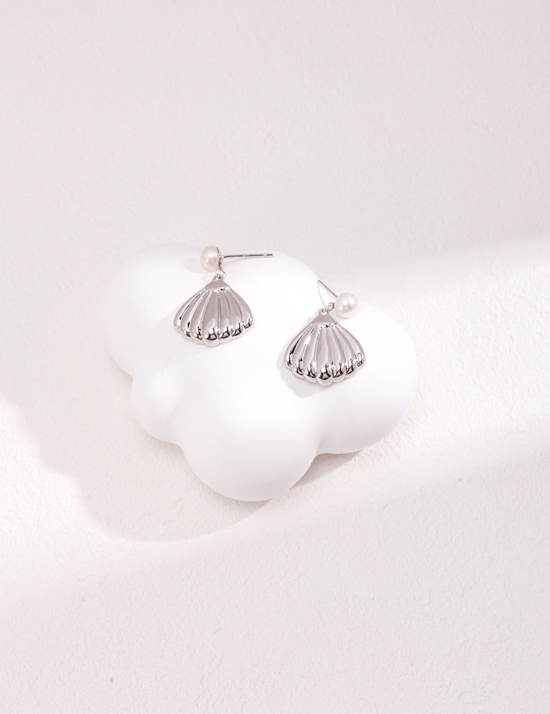 Sterling Silver Natural Pearl Earrings
