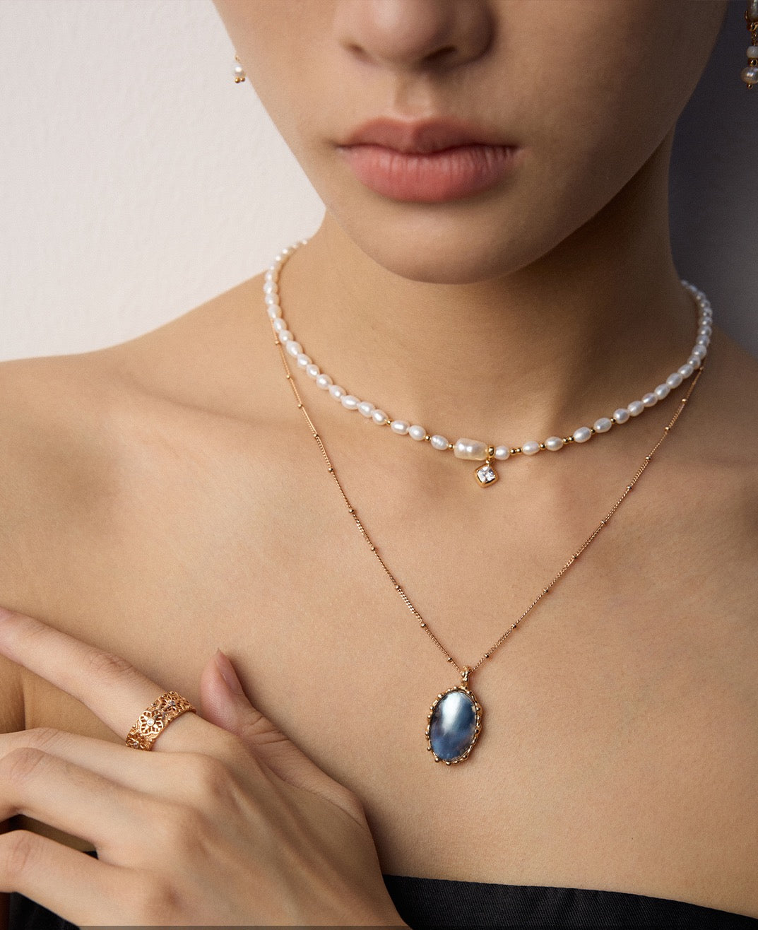 Mabe Pearl Pendant Necklace