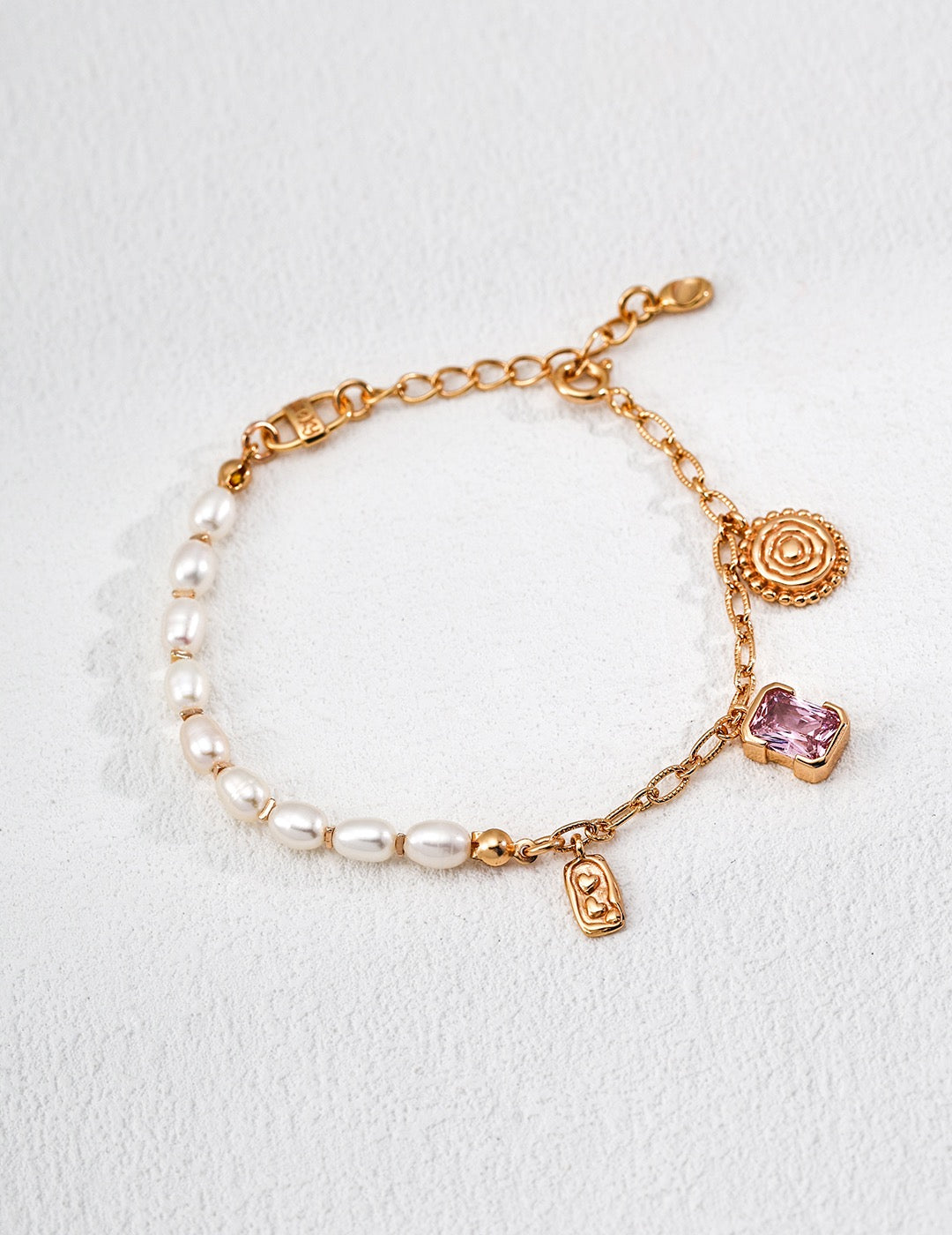 Freshwater Pearl &amp; Zircon Bracelet