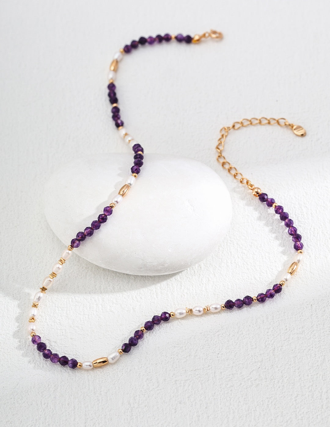 Freshwater Pearl &Amethyst Necklace