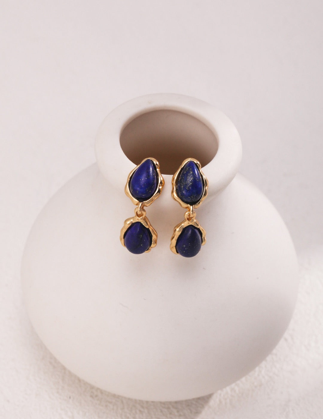 Lapis Lazuli Teardrop Earrings
