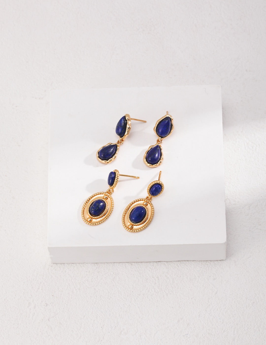 Lapis Lazuli Teardrop Earrings