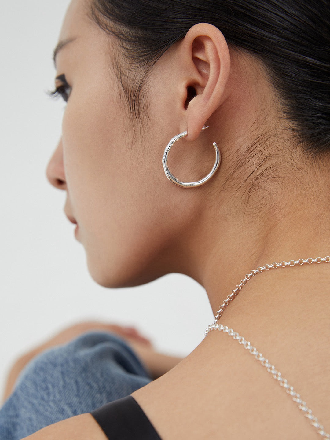 Sterling Silver Lava Series Earrings