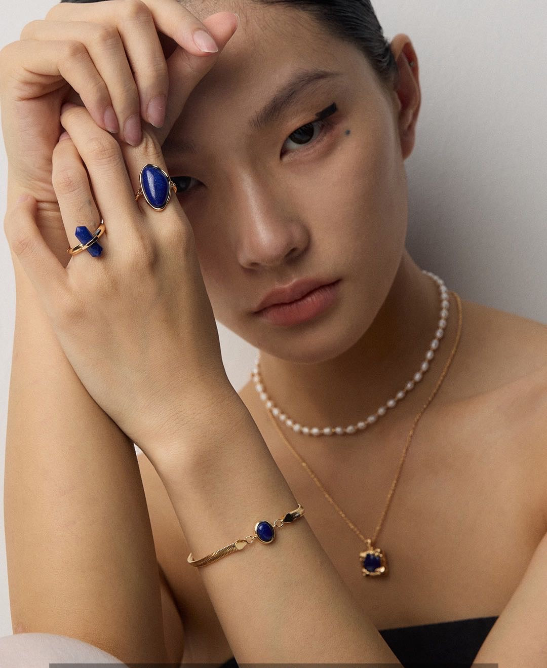 Elegant Natural Lapis Lazuli & Tiger's Eye Bracelet