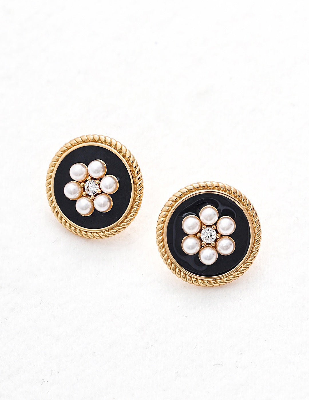 S925 Silver Imitation Pearl Stud Earrings