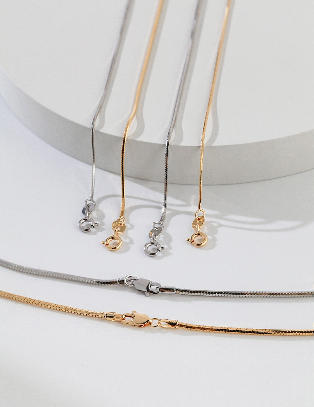 S925 Sterling Silver Snake Chain Necklace