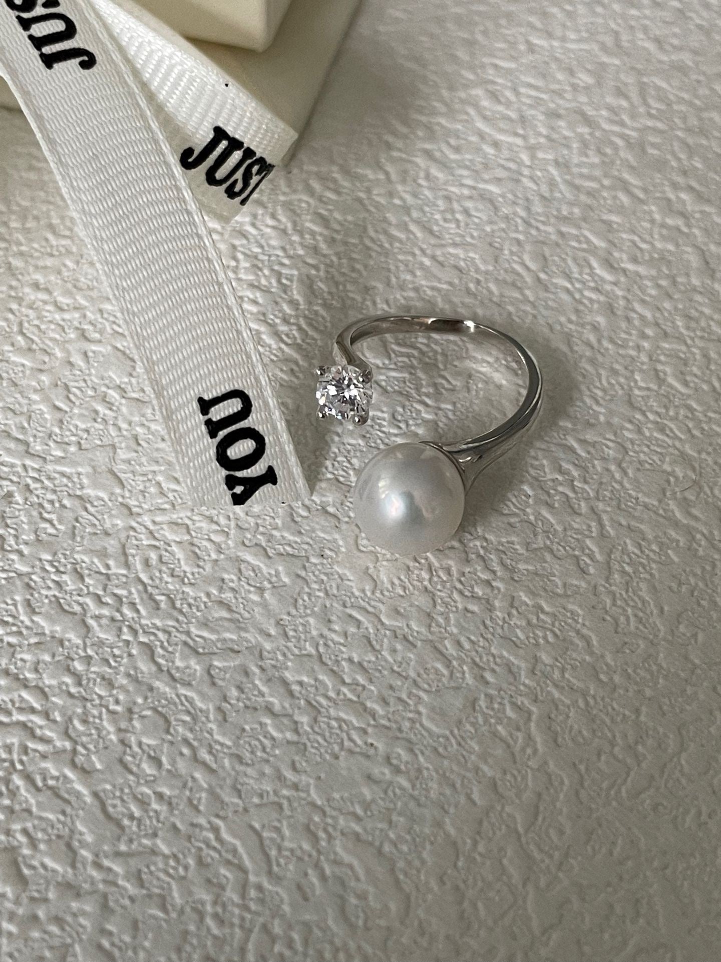 S925 Silver Freshwater Pearls Ring